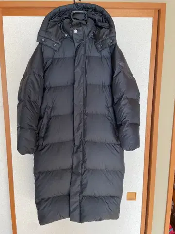 롱 다운 자켓 블랙