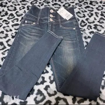 GYDA 제이다 tiny 하이웨스트 허리 크로스 스키니 데님 팬츠