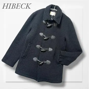 하이베크 더플 코트(M) 블랙 울 혼방 성숙 캐주얼 출퇴근