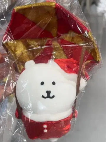 나가노 캐릭터즈 매달 수 있는 파라슈트 산타 곰 봉제 인형 정품