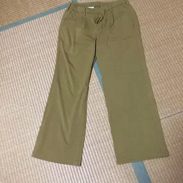 저지즈 와이드 팬츠 L 에드윈 머스타드