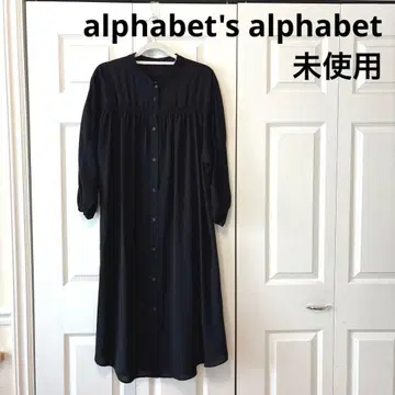 alphabet's alphabet 쉬폰 원피스 긴팔