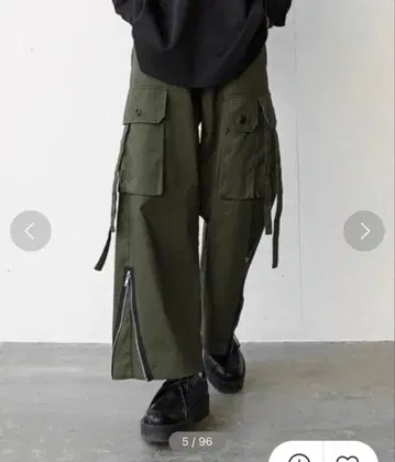 casper john 파라슈트 카고 팬츠 카키 S 사이즈