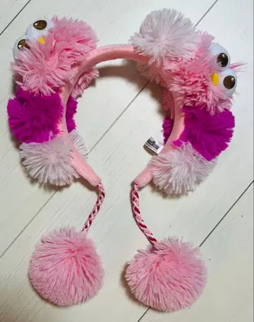 USJ 쿠키 몬스터 머리띠 모자 꽁지 복슬복슬