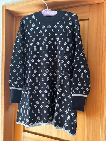 앤드러브 &LOVE 니트 튜닉 M 블랙