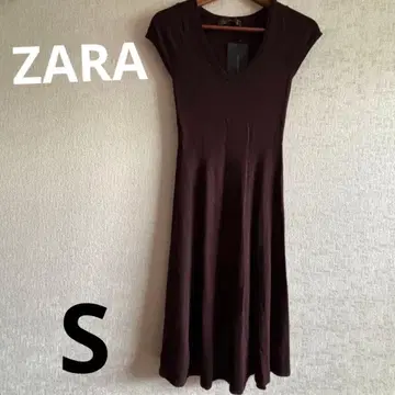 택 포함 새상품! ZARA 다크 브라운 니트 원피스 S