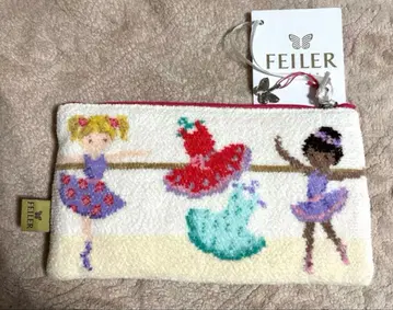 [ 미사용품 ] 페일러 FEILER 발레리나 패턴 발레 패턴 파우치