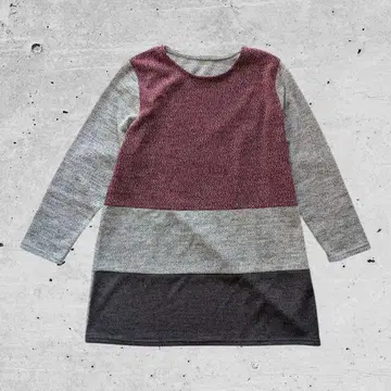 새상품 멀티 컬러 니트 y2k 헤이세이 체형 커버 루즈핏 빅 루즈 한국제