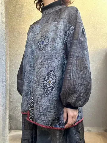 기모노 리메이크/블라우스/벌룬 슬리브