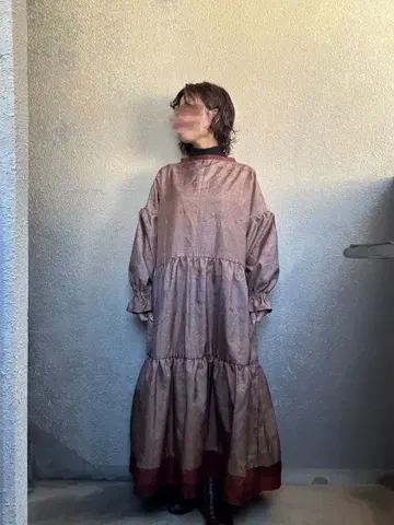 기모노 리메이크/원피스/벌룬 슬리브/티어드 절개