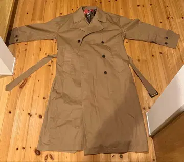 코튼 트윌 오버 사이즈 맥시 길이 롱 트렌치코트 스프링 코트