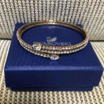 [ 새상품급 ] Swarovski 스와로브스키 핑크 골드 뱅글