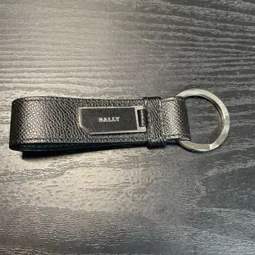 BALLY 블랙 가죽 키링