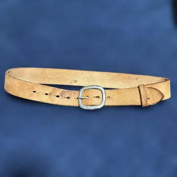 45rpm 베이지 가죽 벨트