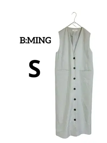 새상품급 비밍 슬리브리스 롱 원피스 라이트 그레이