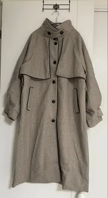 ABITOKYO 벨트 포함 스탠드 카라 코트 새상품