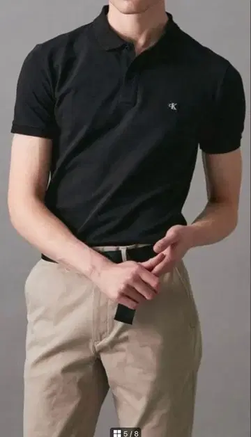 [ 선착순 ] 캘빈클라인 피케 셔츠 calvin 블랙 정품 블랙