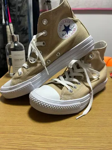 CONVERSE ALLSTAR 하이컷 스니커즈 베이지