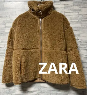 새상품급 ZARA 자라 보아 자켓 아우터 카멜 S