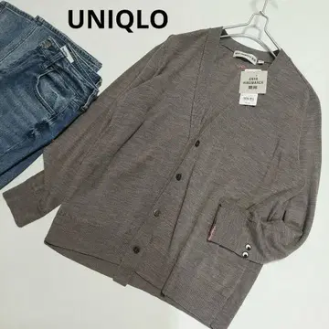 새상품 UNIQLO ANYA HINDMARCH 메리노 V넥 가디건 L