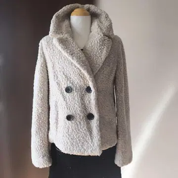 바나나 리퍼블릭 S 더블 브레스트 보아 자켓 복슬복슬