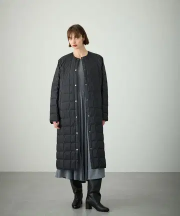 [ TAION 콜라보 ] 롱 라이트 다운 블랙