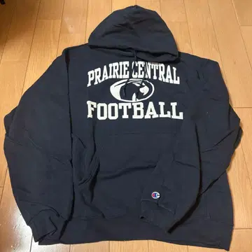 Champion 프린트 로고 후드티