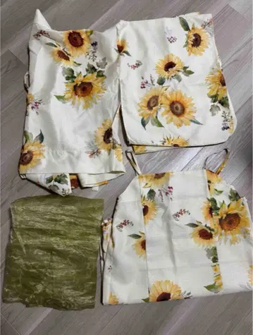 세퍼레이트 2way 유카타 해바라기 원피스