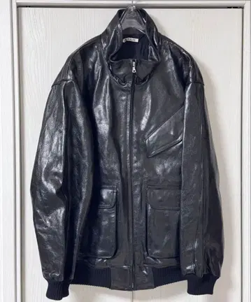 AURALEE 25AW LAMB LEATHER ZIP BLOUSON
