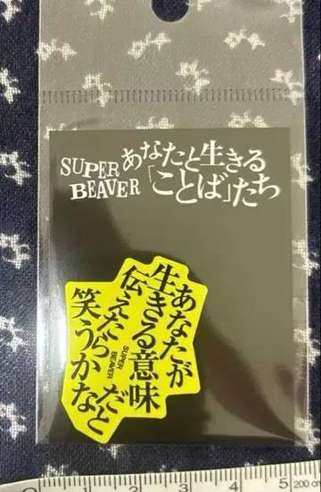 새상품 SUPER BEAVER 스티커 파란 봄 (소)