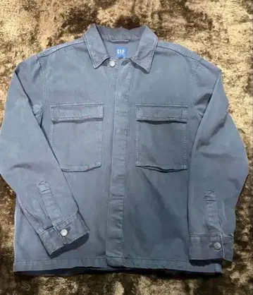 그레이, 네이비 코튼 커버올 GAP