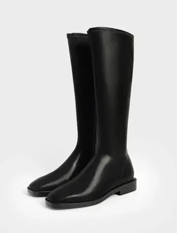 찰스앤키스 롱 부츠 블랙