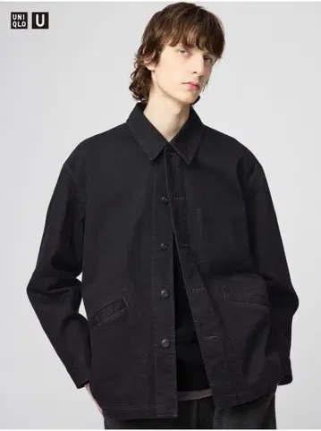 UNIQLO U 오버 사이즈 컬러 데님 자켓 XL