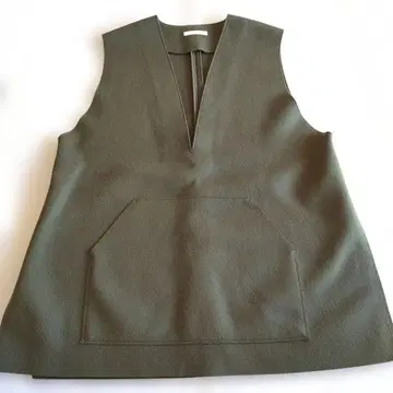 plage 플라주 wo 오버 베스트 카키 프리 사이즈