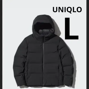 유니클로 심리스 다운 파카 L 블랙 UNIQLO