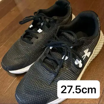 언더아머 스니커즈 블랙 4E 와이드 27.5cm