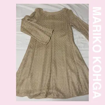 MARIKO KOHGA 마리코 코우가 전체 레이스 원피스 세레모니