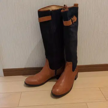 Fin (Primavera) 천연 가죽 롱 부츠 23.5cm