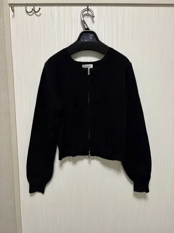 블랙 집업 가디건 M