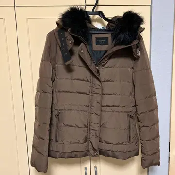 ZARA BASIC 브라운 다운 자켓 L