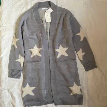 미착용 택 포함! 부즈루드 니트 가디건 별 패턴 블루