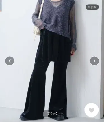 [ Kastane ] 벨로아 치마바지 SET