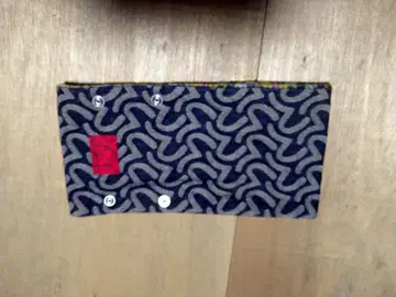 EVISU 넥워머 자카드 데님 x 플리스