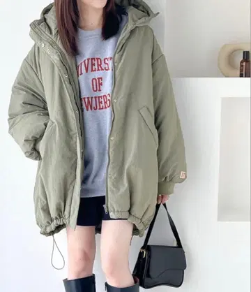 클래식 엘프 java 몬스터 후드티 블루종 카키 M 사이즈