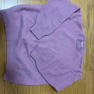 연보라 긴팔 스웨터 F 사이즈