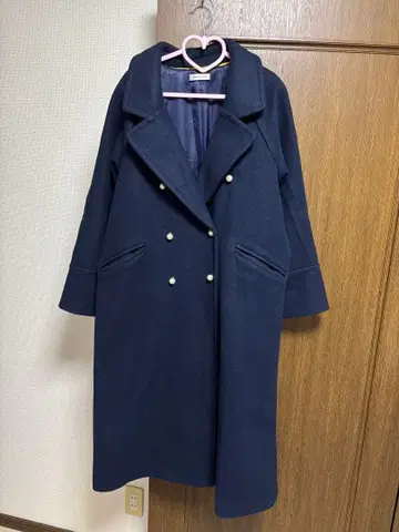 2022AW natural couture 펄 버튼 체스터 코트