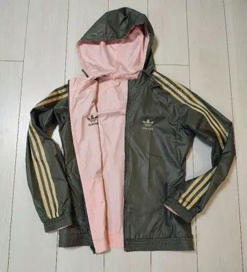 adidas 리버서블 후드티 저지 블루종 카키 핑크