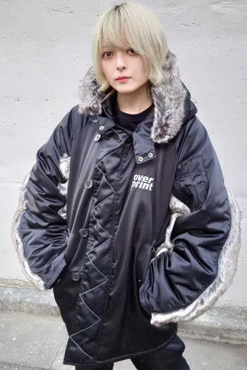 새상품급 over print 오버 프린트 N-3X jacket 퍼