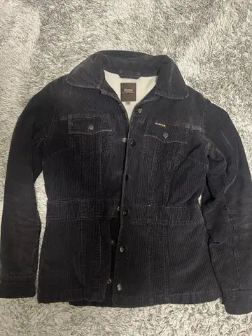 G-Star 블랙 코듀로이 자켓 M