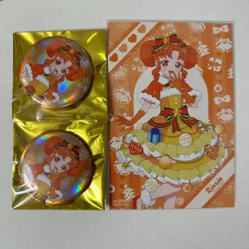 비밀의 아이프리 크리스마스 이온 시노미야 린린 캔뱃지 특전 세트